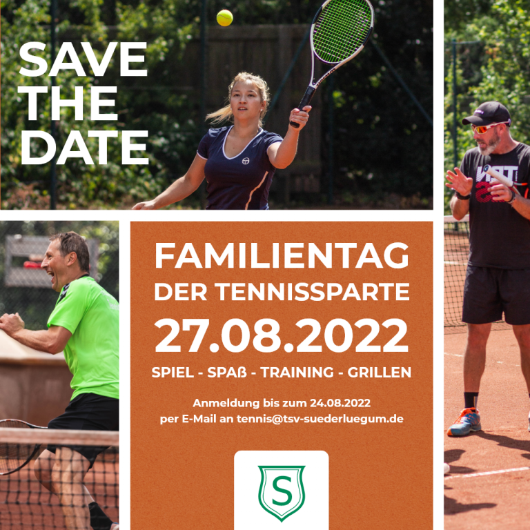 Plakat für den Familientag der Tennissparte 2022 Bild